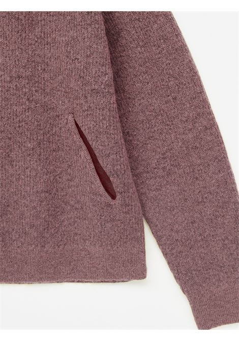 essence mohair mixed knit top man brown HIKING PATROL | AW25104MAROON